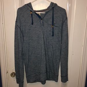 Ruff Hewn quarter-button sweatshirt.